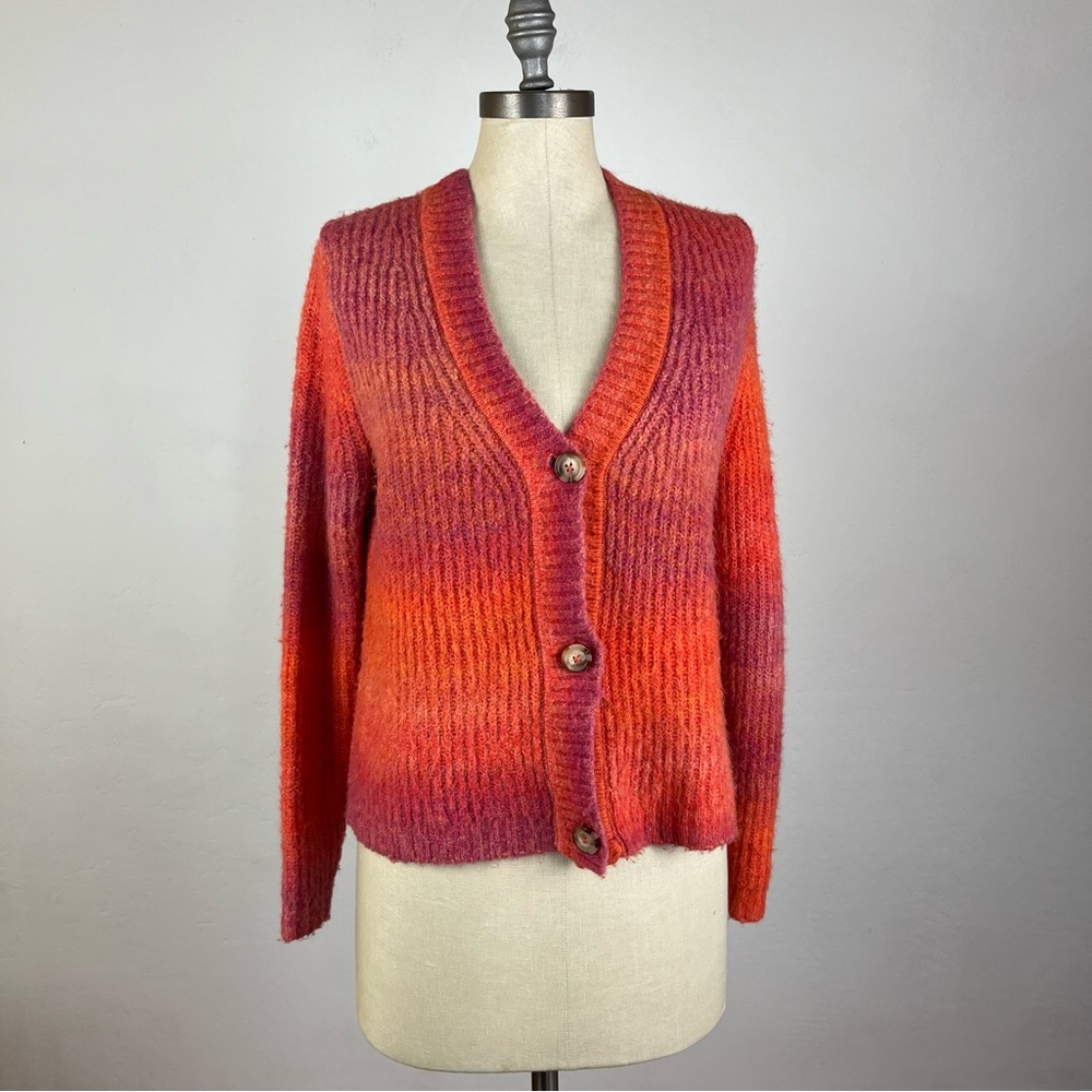 Anthropologie Maeve Hallie Space Dyed Cardigan - Picture 2 of 8